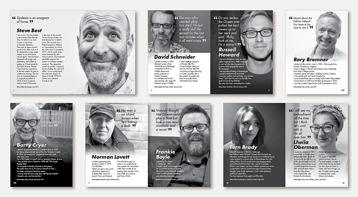 Design of Jokerface - Steve Best's book of comedians