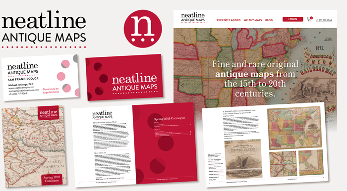 Neatline Antique Maps rebrand