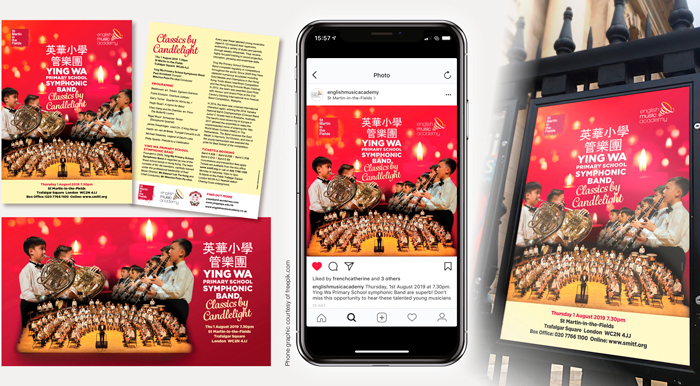 Design of publicity for Ying Wa Primary School Symphonic Band